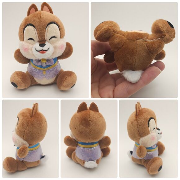 Walt Disney World 50th Anniversary CHIP And DALE Wishables Plush LR Set Of 2 - Picture 3 of 4